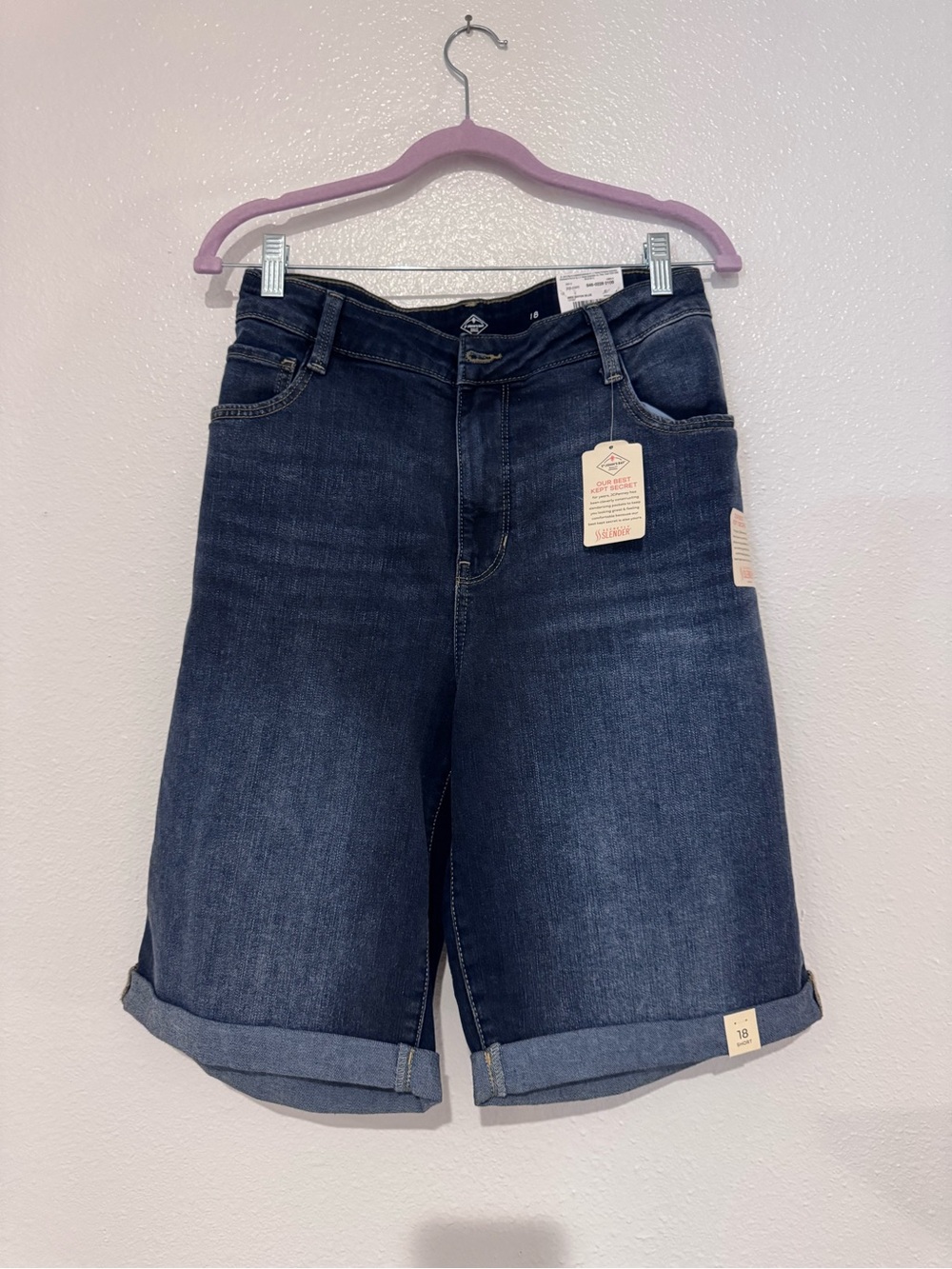St. John's Bay Dark Indigo Denim Bermuda Shorts